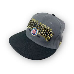 Chicago Cubs 2016 World Series Champions Hat Cap 6 7/8 Gray New Era 59Fifty